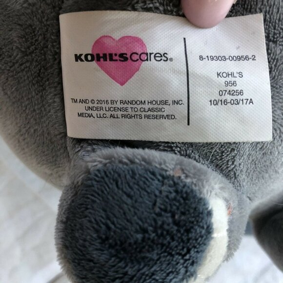 Kohl’s Cares Gray Elephant 10” Plush Stuffed‎ Animal 2016 - Picture 5 of 6